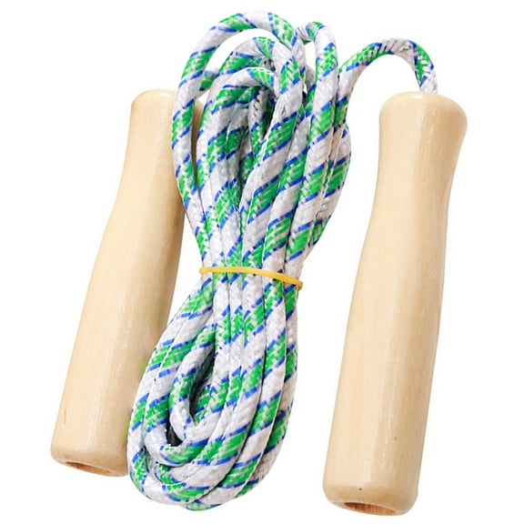 Kid Jump Ropes for Girls Boys Skipping Rope for Kids with Wooden Handle Cotton Braided Outdoor Fun Activity for Exercise Fitness Children Students Preschooler