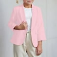 thumbnail image 1 of Kid Kids Blazer Girls Long Sleeve Lapel Suit Open Front Pink Blazer with Pocket Suits for Girls 9-10 Years Formal&nbsp;Outfits, 1 of 7