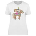 thumbnail image 1 of Kid Knight And Princess Cartoon Tee Women's -Image by Shutterstock, 1 of 2