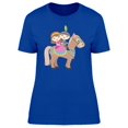 thumbnail image 1 of Kid Knight And Princess Cartoon T-Shirt Women -Image by Shutterstock, Female XX-Large, 1 of 2