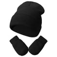 thumbnail image 1 of Kid Knit Scarf Hat Gloves Set Girls Boys Winter Hats Infant Boys Soft Baby Caps Kids Hats With Glvoes, 1 of 5