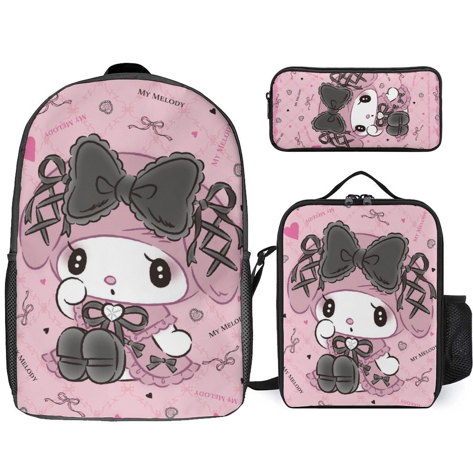 kuromi　ベル2枚 Japan Sanrio - Kuromi Plush Toy Set (Midnight MeloClo