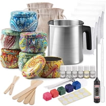 Soy Wax Candle Making Kit - 10 Lbs Wax Flakes, 100 Wicks, Melting Pot, Scents, Dyes - DIY Craft For Adults & Kids 5 thumbnail image