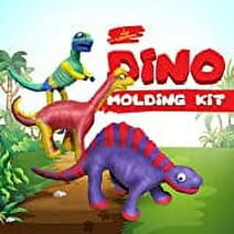 Kid Labsters Dino Molding Kit - Fun and Educational Toy for Kids - Build Your Own Dinosaur Figures with Skeleton and Modeling Clay Encourages Creativity and Learning for Boys and Girls
