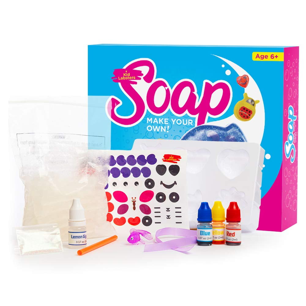 Kid Labsters Soap Making Kit - Complete Make Your Own Soap Set for Beginners - DIY Scented Bath Soaps - Simple Arts and Crafts Idea and Birthday