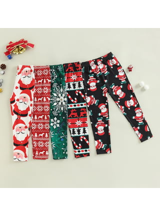 Toddler Girls Tights Christmas Reindeer Leggings Bottom Pants Non-Slip  Thicken Leggings Warm Long Stockings Pantyhose 2-9T 