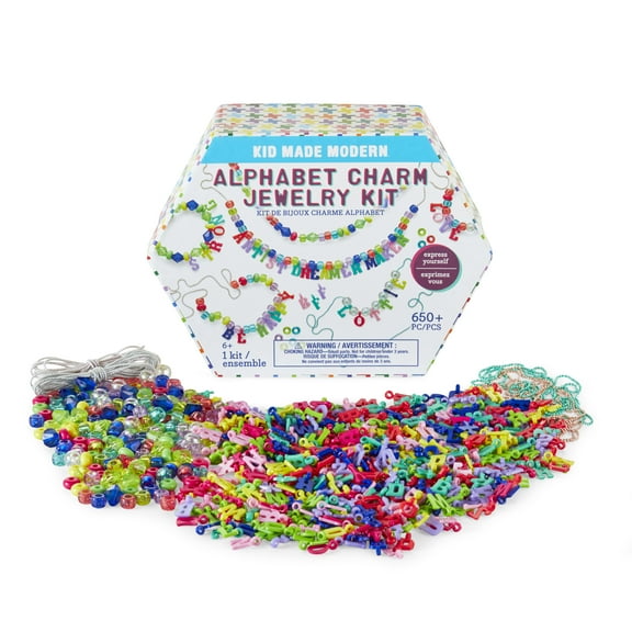 Kid Made Modern Alphabet Charm Jewelry Kit