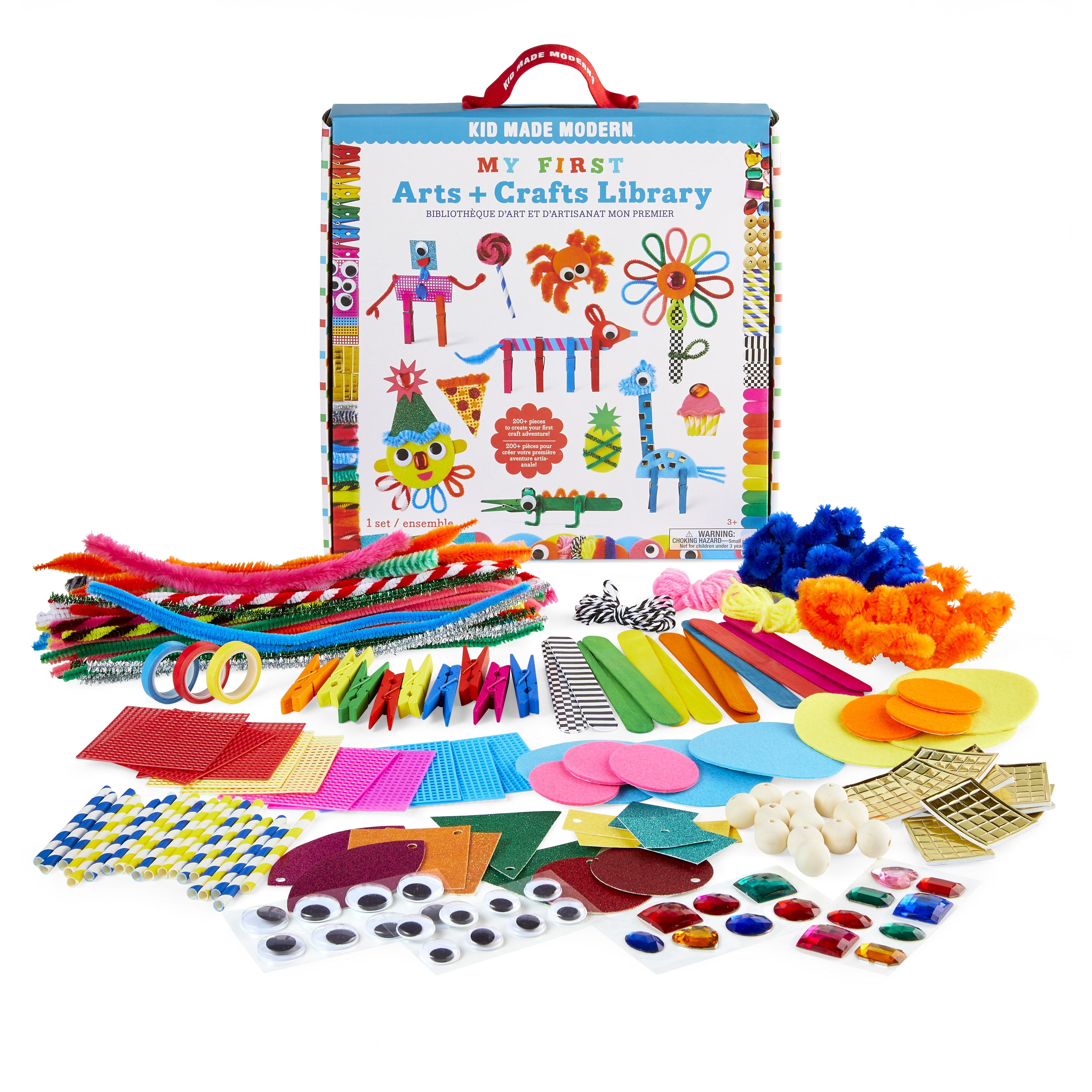 Kid Made Modern My First Arts and Crafts Library; Craft Supply Kit for Kids  Ages 3 & up 