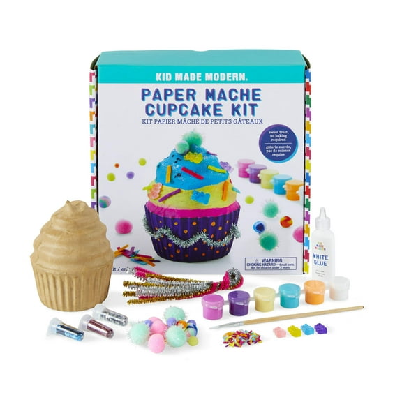 Kid Made Painting Kits for Kids Paint Your Own Paper Mache Cupcake Craft Kit