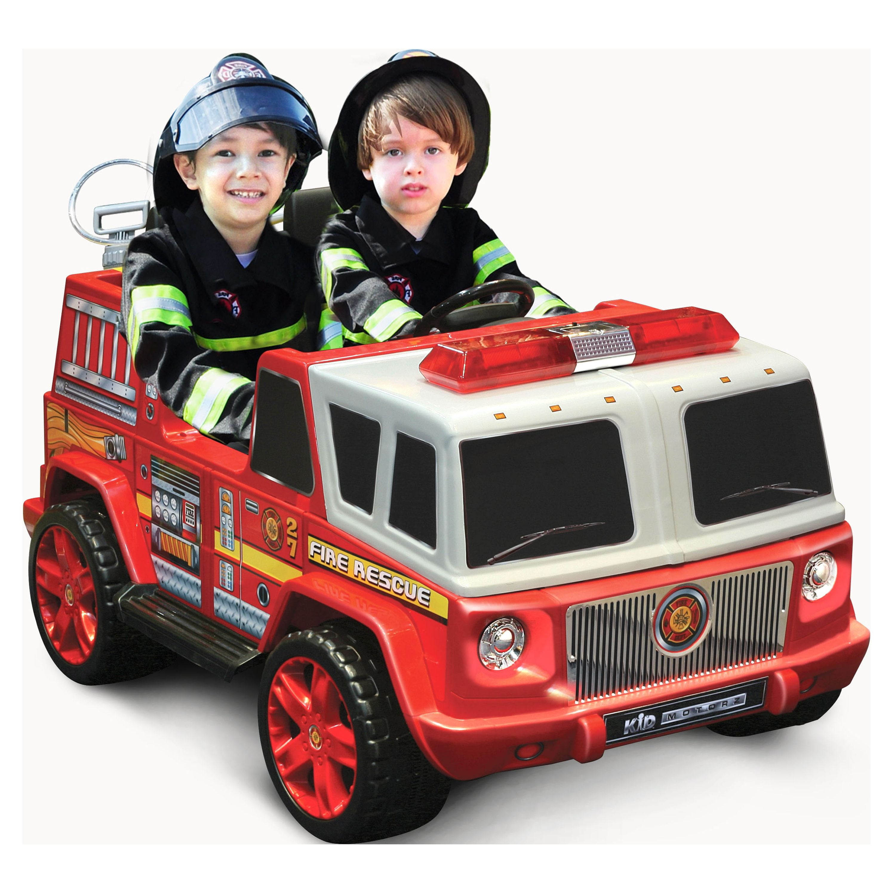 Kids electric 2024 fire engine