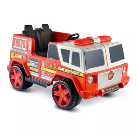 Kid Motorz 12V Fire Engine Double Seater Electric Ride-On Toy - Complimentary Delivery Refund