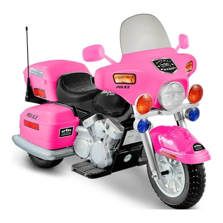 Kid Motorz 12V Patrol H. Police Ride On, Pink