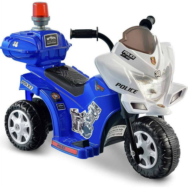 Kid Motorz Lil Patrol 6 Volt Battery Powered Ride On Motorcycle Walmart