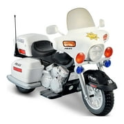 Kid Motorz Police Motorcycle 12-Volt Battery-Powered Ride-On, White