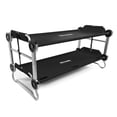 thumbnail image 1 of Disc-O-Bed Youth Double Cot Kid-O-Bunk w/ 200 Pound Capacity & Carry Bags, Black, 1 of 9