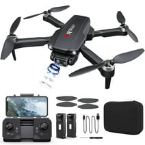 Kid Odyssey H16 Drone with Camera for Adults 4K, Foldable Drone for Beginners with Brushless Motor, Optical Flow Positioning, with 2 Batteries and Carrying Case
