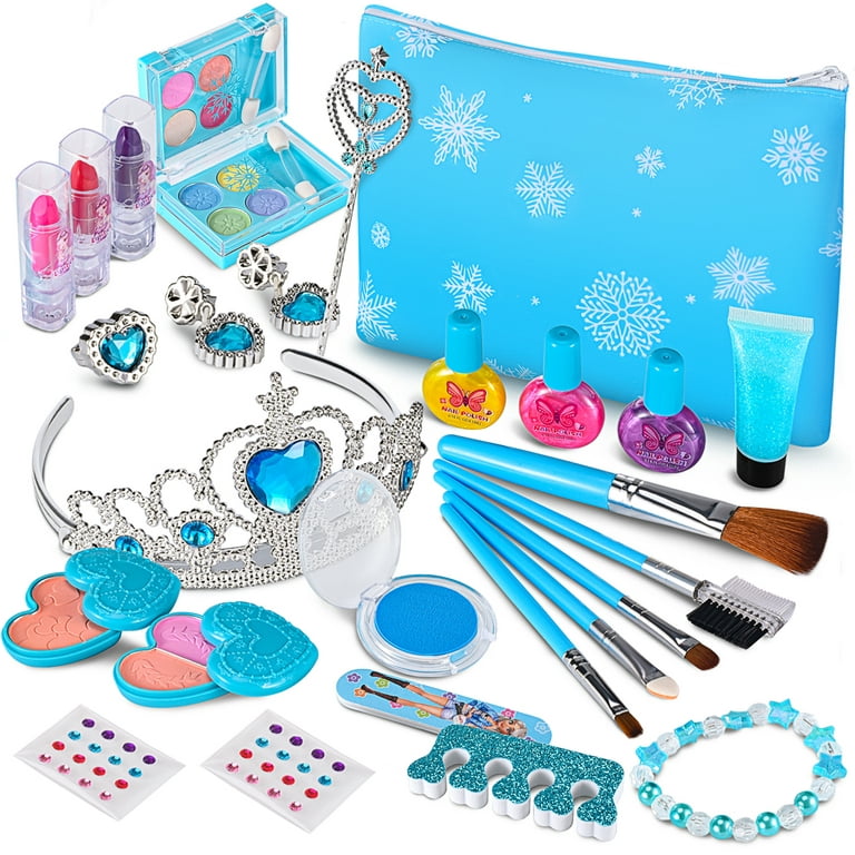 Kid Odyssey 12 Pcs Kids Makeup Toy Kit for Girls, Washable Makeup Set Toy  with Real Cosmetic Case for Little Girl, Pretend Play Makeup Beauty Set  Birthday Toys Gift for 3 4