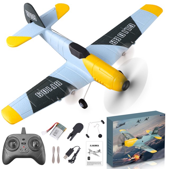 Kid Odyssey BF109 RC Plane, 2.4Ghz 3CH, Ready to Fly, Outdoor Toy