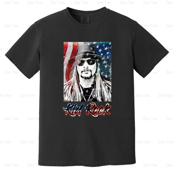 Kid Rock American Rock Country Rap Music Fan Comfort Color T-Shirt, Singer, Concert, Merch V1130104 Unisex, up to 4XL