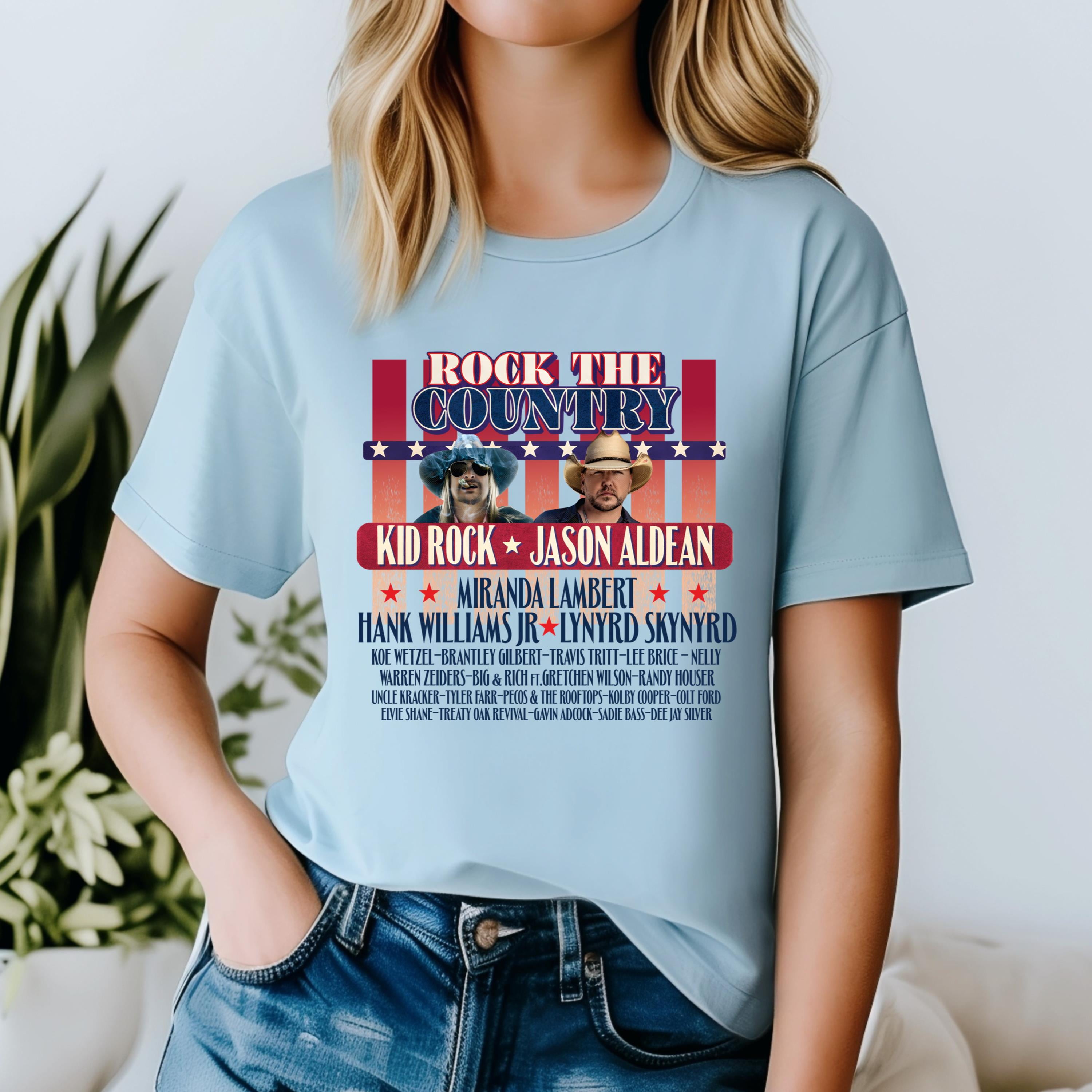 Kid Rock And Jason Aldean Rock The Country 2024 Merch,, TShirt