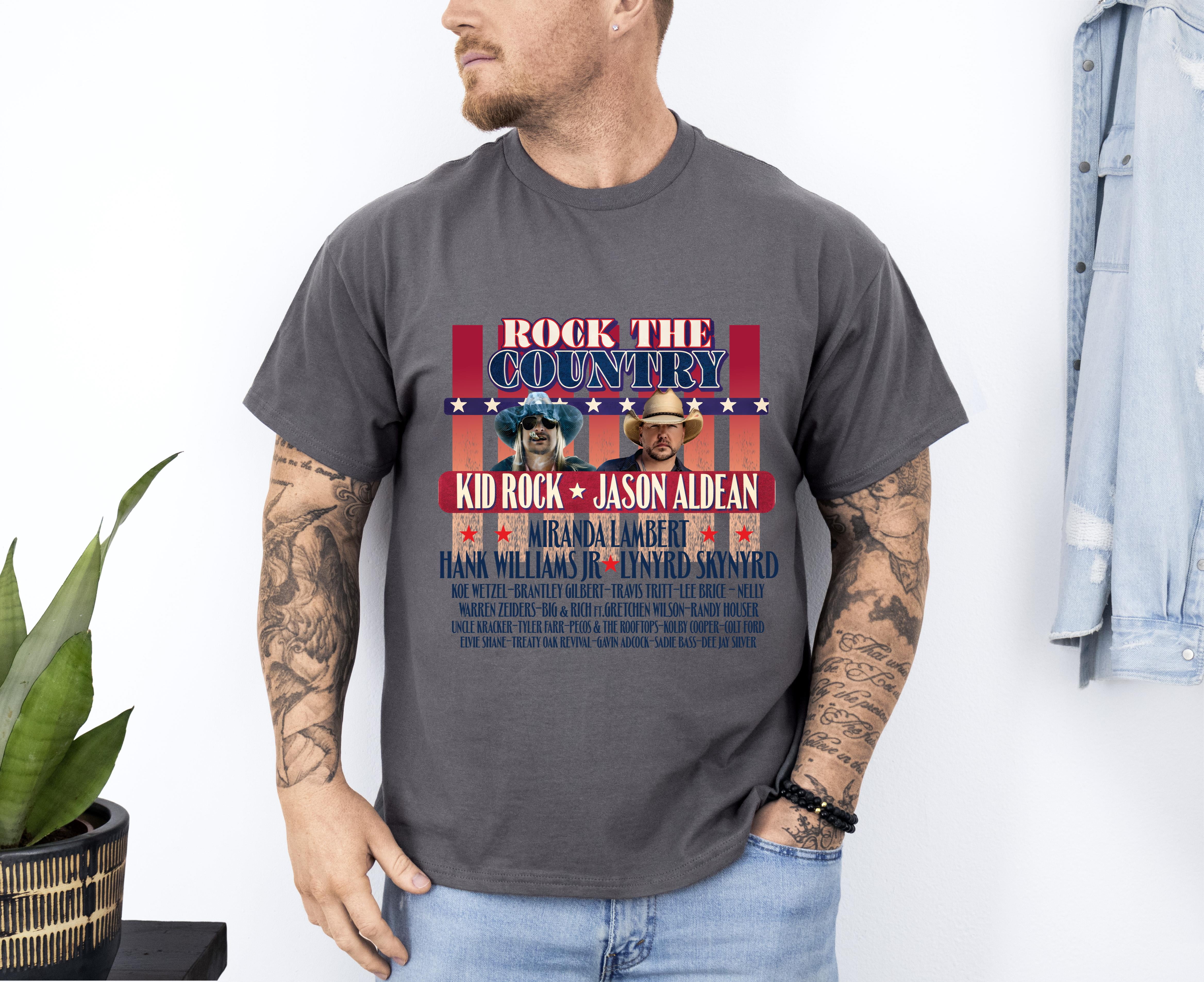 Kid Rock And Jason Aldean Rock The Country 2024 Merch,, T-Shirt ...