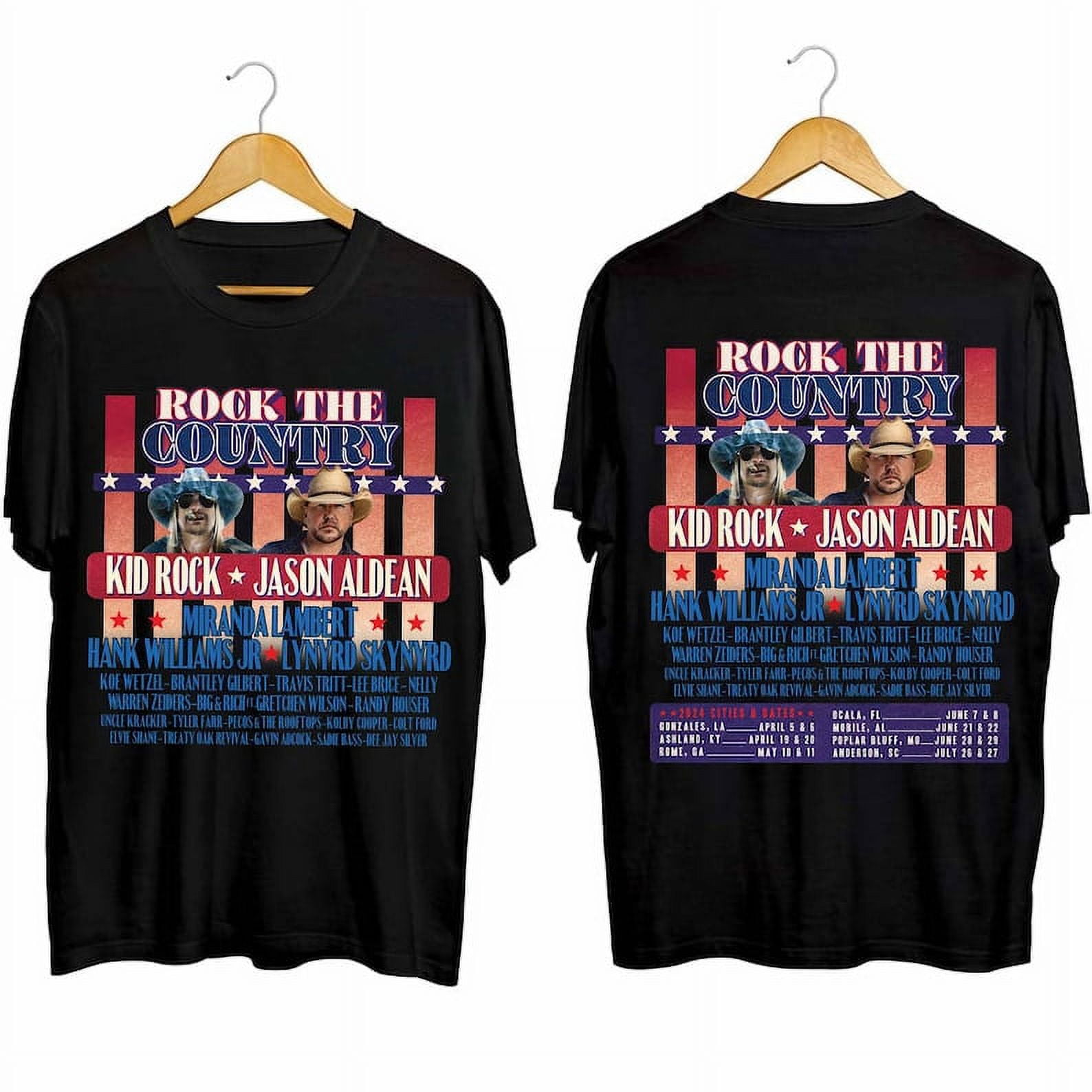 Kid Rock And Jason Aldean Rock The Country 2024 Shirt, Kid Rock Jason