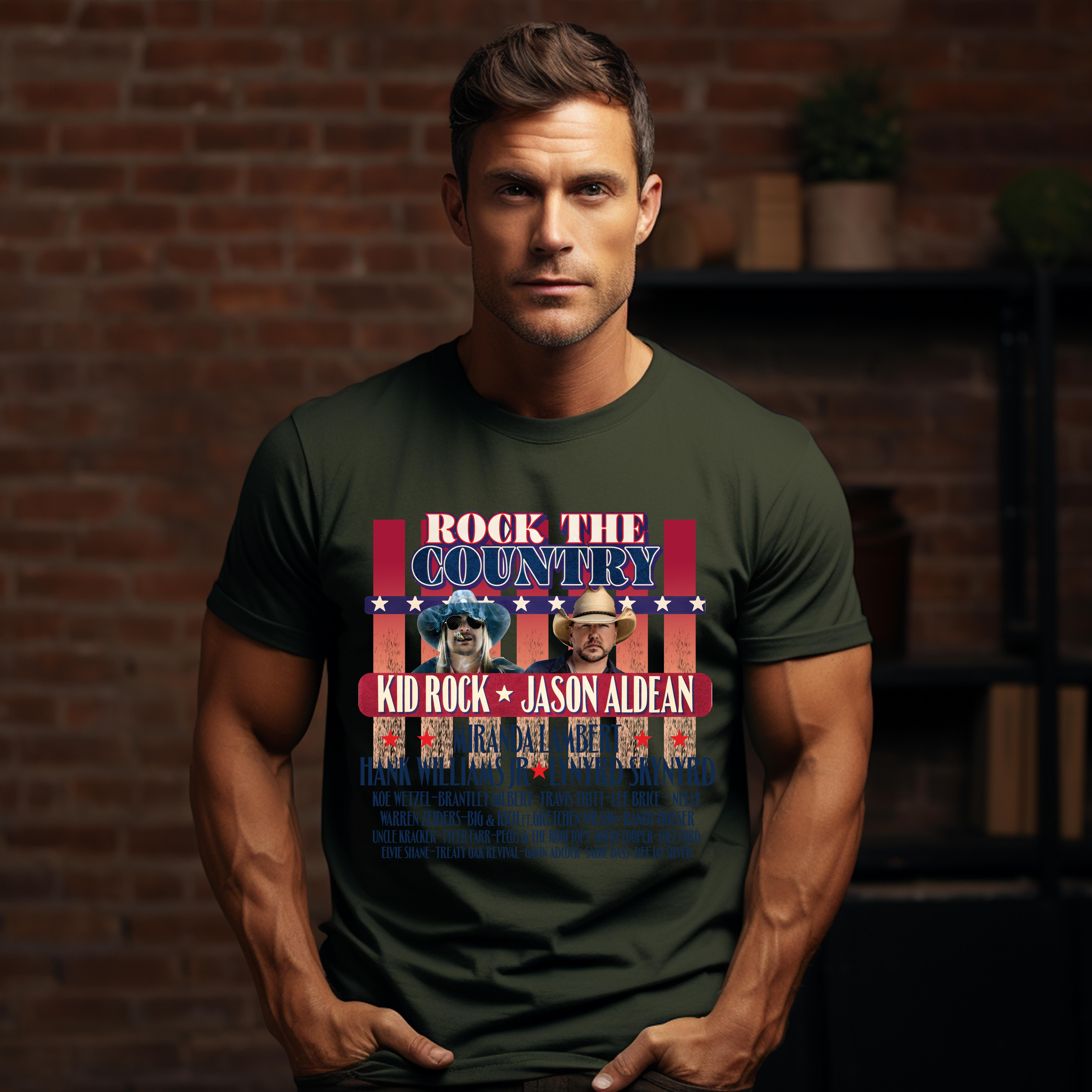 Kid Rock and Jason Aldean Rock the Country 2024 Shirt, Kid Rock Jason
