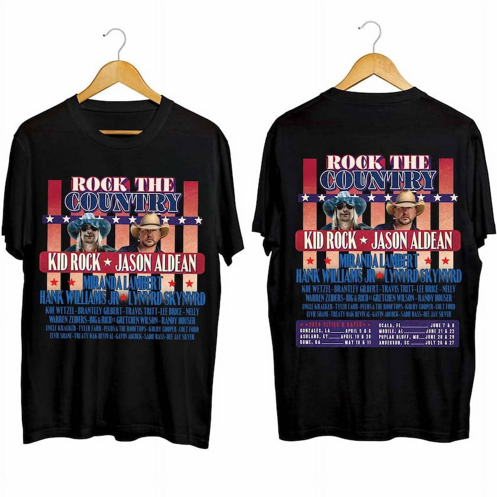 Kid Rock and Jason Aldean Rock the Country 2024 Shirt, Kid Rock Jason