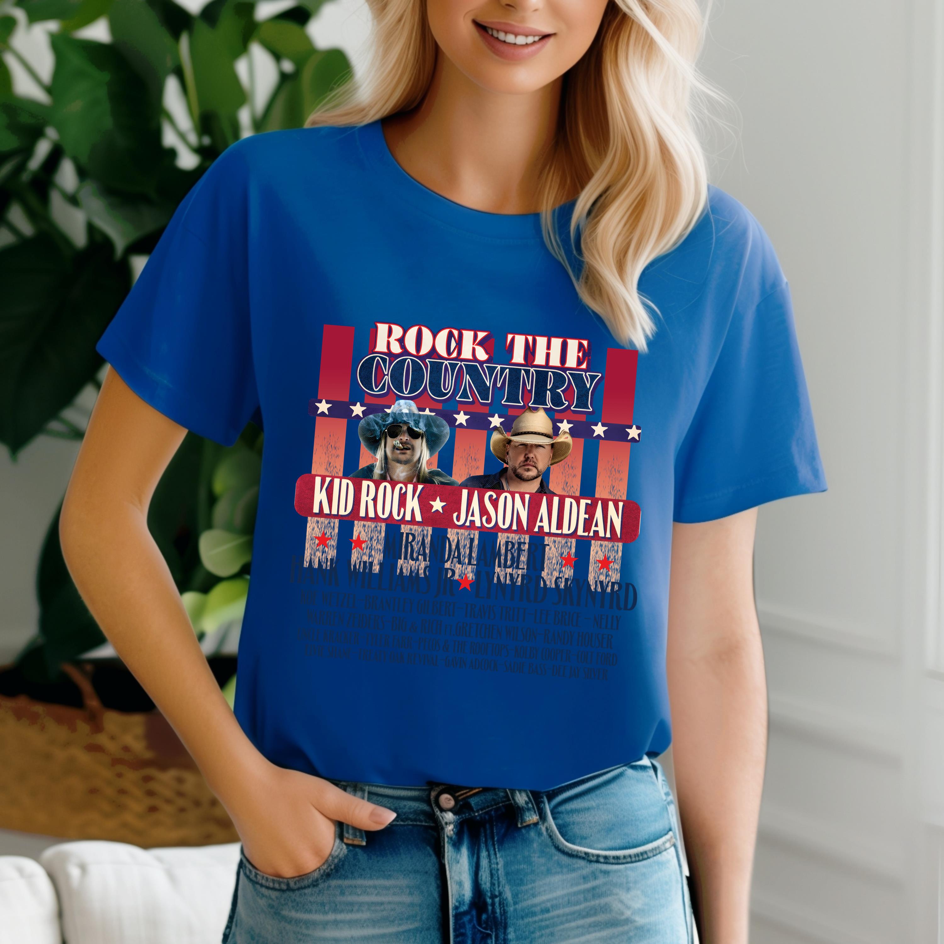 Kid Rock and Jason Aldean Rock the Country 2025 Shirt, Kid Rock Jason