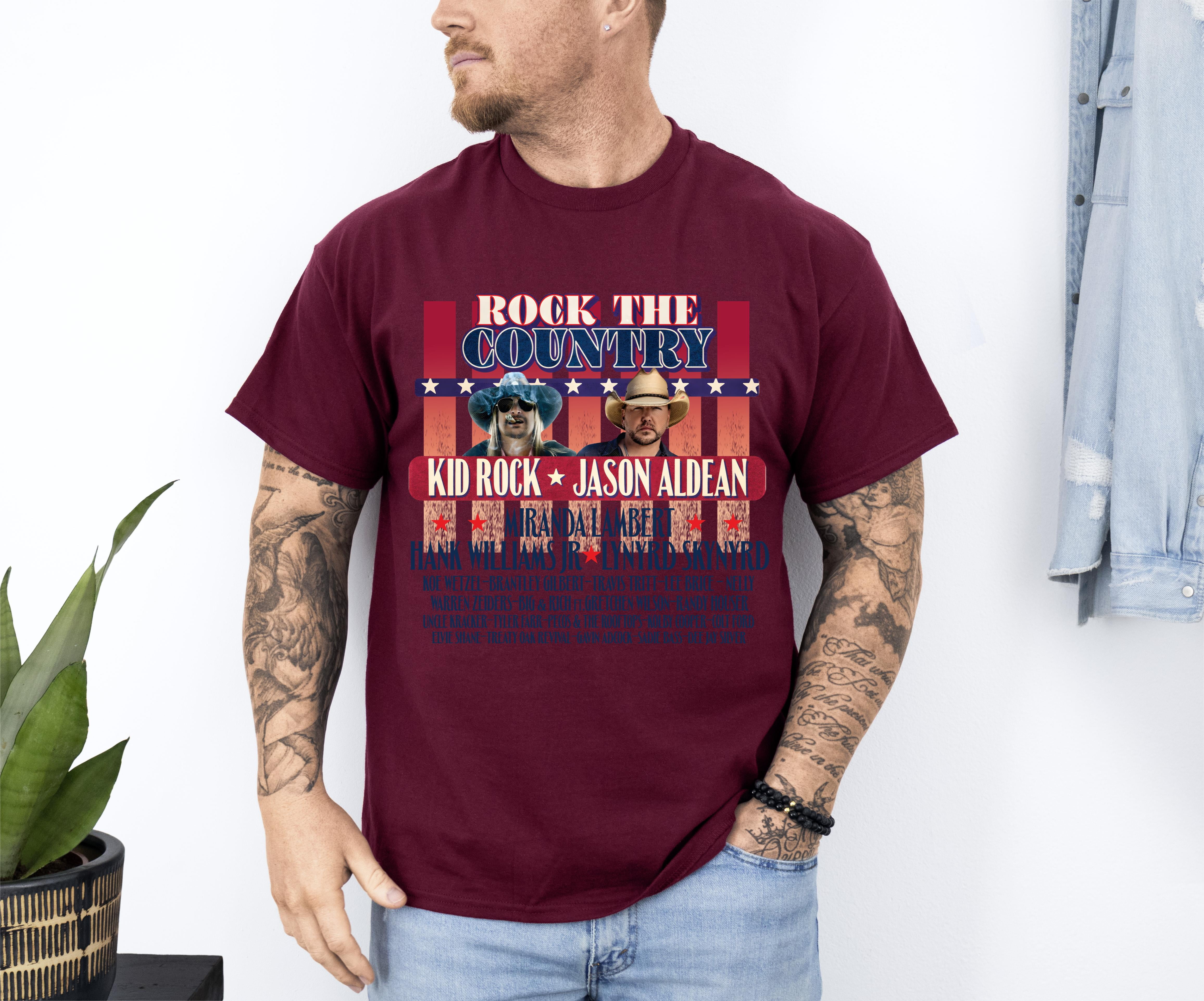 Kid Rock and Jason Aldean Rock the Country 2025 Shirt, Kid Rock Jason