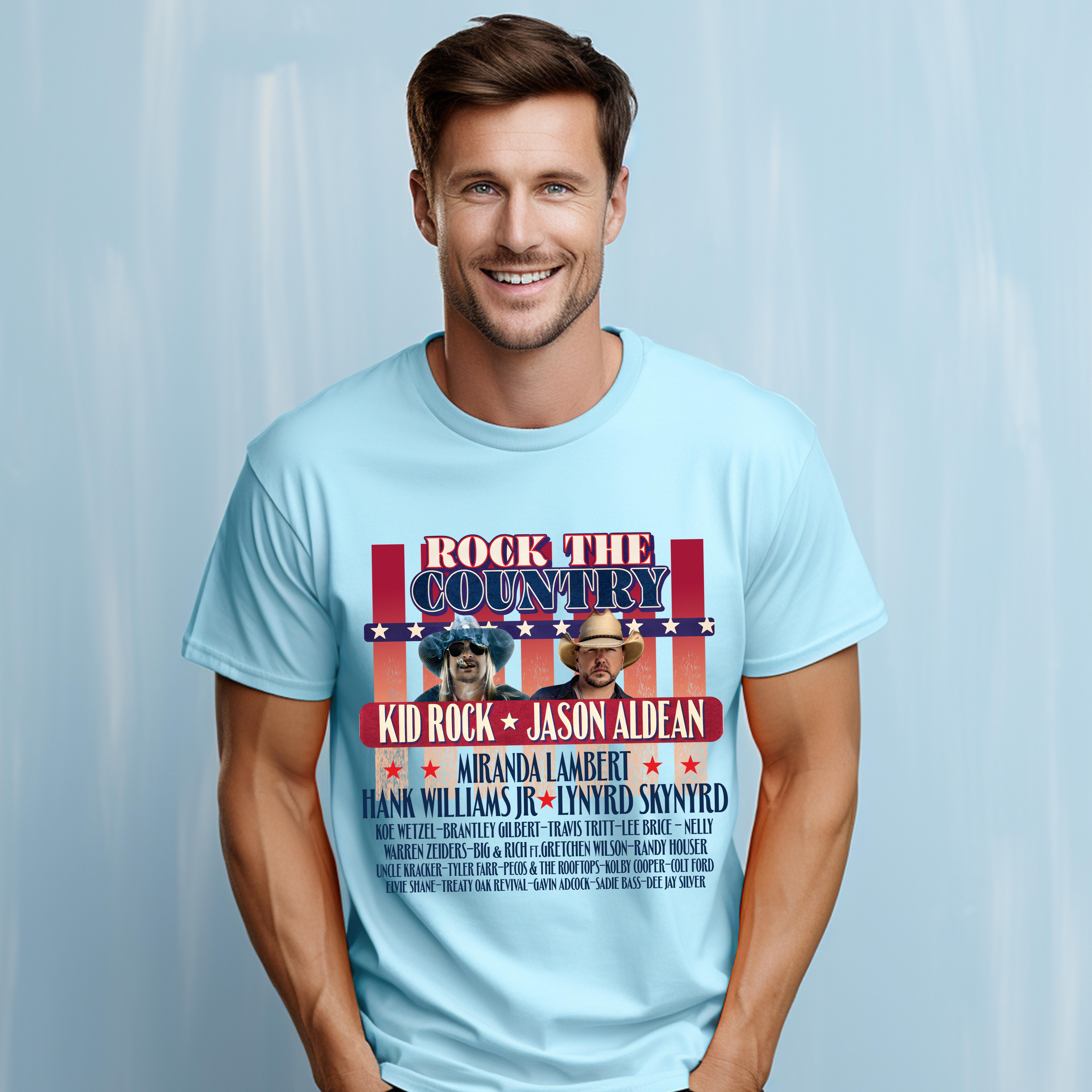 Kid Rock and Jason Aldean Rock the Country 2025 Shirt, Kid Rock Jason