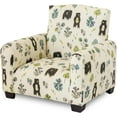 thumbnail image 1 of Kid Rocking Chair for Toddlers, Child Chair for Little Kids, Upholstered Toddler Armchair for Children,  and Cute Little Kid Chairs (Legs, Bears & Trees Print), 1 of 7
