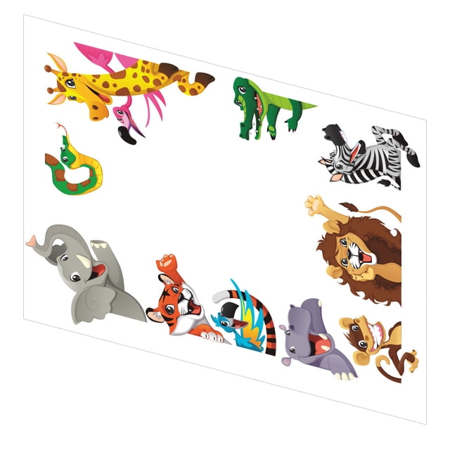Kid Room Decor Girls Wall Decals Animal Stickers Nursery Tile for Kids
