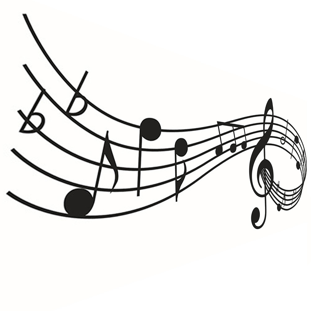 Kid Room Decor Musical Character Sticker Note Window Clings Murals Stickers Notes Wall Treble