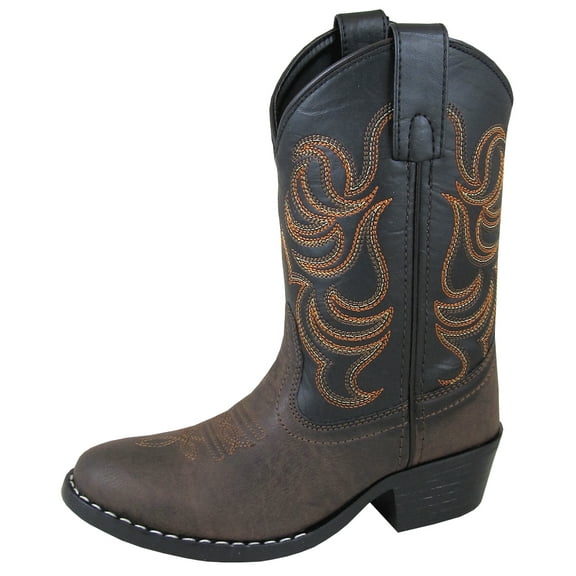 Kid'S Monterey Brown/Black Cowboy Kids Boot