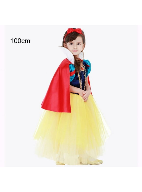 Kid'S Snow White Dress Cartoon Figure Performance Costume Stage Party Dress Princess Dress Gift For Halloween Masquerade