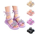 thumbnail image 1 of Kid Sandals Open Toe Flats Party Dress Sandals Butterfly Sandals Kids Summer Shoes Size 3-11 Years, 1 of 7