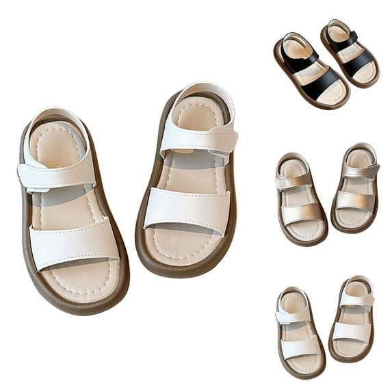 Kid Sandals and Girls Summer Shoes New Boys' and Girls' Medium to Large Children's Soft Soled Baby Beach Shoes