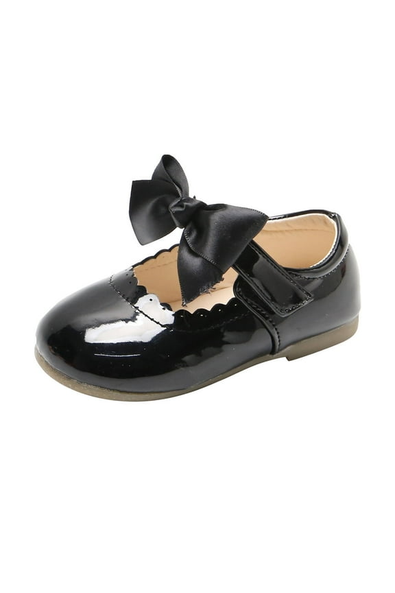 Kid Shoes Leather Shoes Princess Kids Toddler Sandals Knot Girls Baby Baby Shoes Boys Sneakers Black 12 Months-15 Months