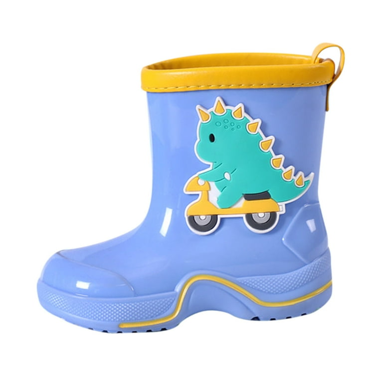 Kid Shoes Size 6 Kids Baby Cartoon Shoes Reto Classic Children Rainboots Rubber Children Water Shoes Waterproof Rain Boots Toddler Girl Shoes Size 7