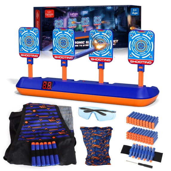 Kid Shooting Targets for Nerf with Auto-Reset, 4 Electronic Digital ...