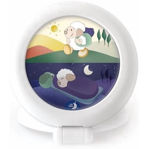 - Kid Sleep Educational Nomadic Alarm Clock for Children Day/Night Luminous Girl/Boy Globetrotter, White$$Home Decor, Kitchen, & Other