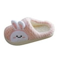 thumbnail image 1 of Kid Slippers Kids Baby Winter Warm Home Slippers 3D Cartoon Printing Home Slippers Kids Slippers Boys Pink 3.5 Years-4 Years, 1 of 6