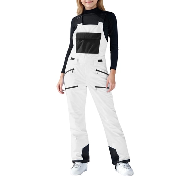 Kid Snow Bib Waterporoof Insulation Winter Overalls Ski Snowboard Pants for Boys Girls