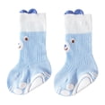 thumbnail image 1 of Kid Socks 3-4 Clearance Boys Girls Socks Breathable Cartoon Animal Mesh Socks High Ankle Socks Floor Socks Blue-A, 6-12 Months, 1 of 5