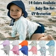 thumbnail image 1 of Kid Sun Hat Toddler Flap Sun Protection Hat, UPF 50+ Sun Protection for Head, Neck & Eyes, 0-5 Years, 1 of 8