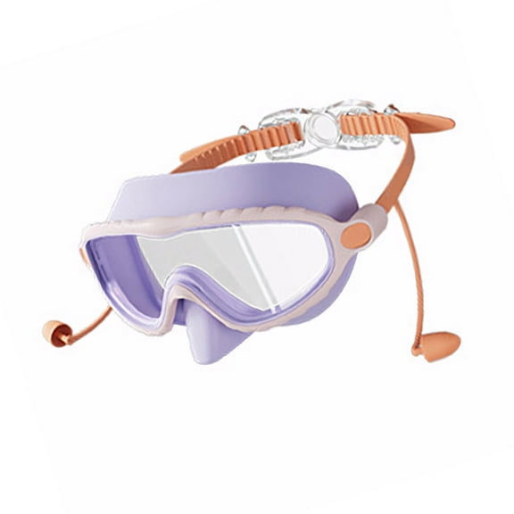 Kid Swimming Goggles for Kids 3-16 Wide View Frogs Resistant Swim Goggles with Earplugs Water Resistant Swim Goggles