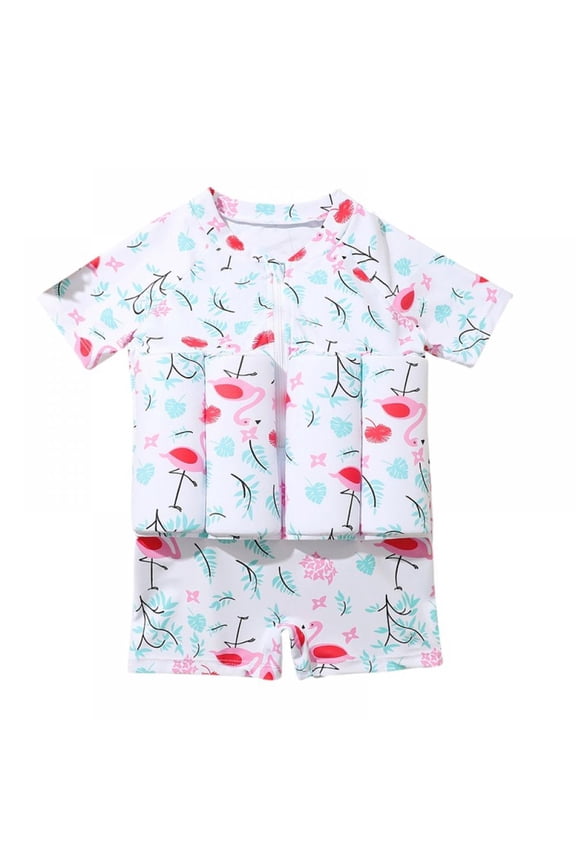 Kid Toddler Boys Girls Floatation Swimsuit with Adjustable Buoyancy Baby Float Suit Swim Vest Swimwear Bathing Suit,One Piece,2-5T