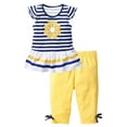 thumbnail image 1 of Kid Toddler Girl Clothes Bowknot Ruffle Sleeve Top + Floral Pants 2pc Fall Winter Outfit Set, 1 of 6