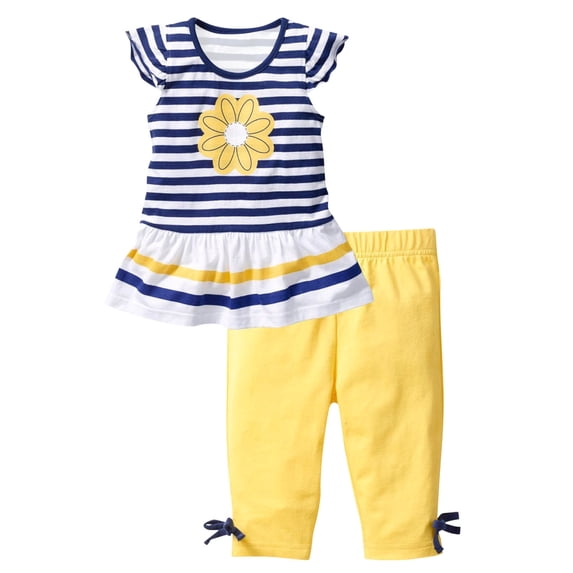 Kid Toddler Girl Clothes Bowknot Ruffle Sleeve Top + Floral Pants 2pc Fall Winter Outfit Set